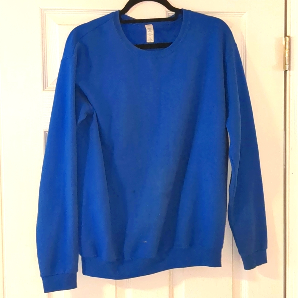 Solid Blue Crewneck